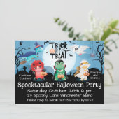 Invitation Trick or Treat Spooktacular Halloween Party (Debout devant)