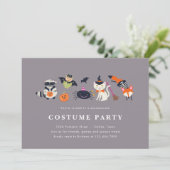 Invitation Trick ou cure Woodland (Debout devant)