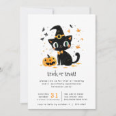 Invitation Trick ou partie de traitement à la main (Devant)