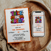 Invitation TRICK OU TRAITEMENT | Cute Halloween Bash Party