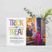 Invitation Trick ou traiter Halloween Costume de fête photo (Debout devant)