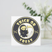 Invitation Trick ou traiter Halloween griffeur caractère (Debout devant)