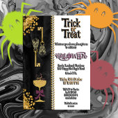 Invitation Trick ou traiter Halloween Parties scintillant d'o