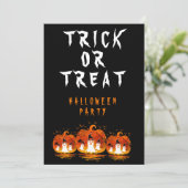 INVITATION TRICK OU TRAITER HALLOWEWEEN COSTUME PARTY (Debout devant)