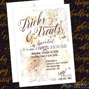 Invitation Tricks & Traitements Personnalisables Haunizable H