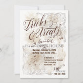 Invitation Tricks & Traitements Personnalisables Haunizable H (Devant)