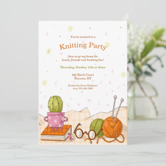 Invitation Tricot (Debout devant)