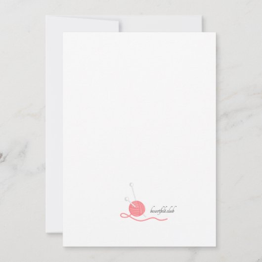 Invitation Tricot Circle (Dos)