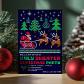Invitation Tricot Motif de Noël moche Sweat fête de Noël