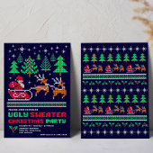 Invitation Tricot Motif de Noël moche Sweat fête de Noël