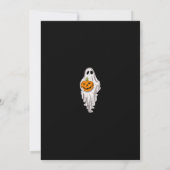 Invitation tricoter ou traiter l'heure de la fête halloween (Dos)