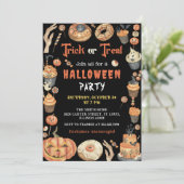 Invitation Tricoter ou traiter l'invitation de la fête d'Hall (Debout devant)