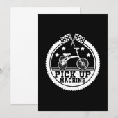 Invitation Tricycle à trois roues de ramassage Cadeau (Devant / Derrière)