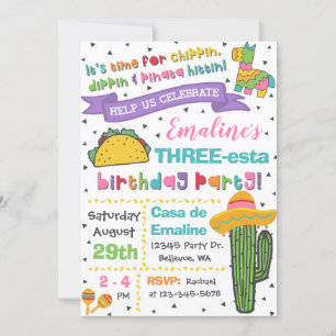 Invitation triesta   Fiesta du 3ème anniversaire