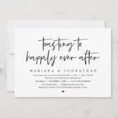 Invitation Trinquer à un bonheur éternel, Brunch de mariage (Devant)