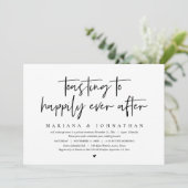 Invitation Trinquer à un bonheur éternel, Brunch de mariage (Debout devant)