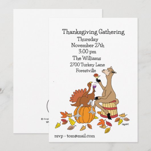 Invitation Trinquons à la Saison (Devant / Derrière)