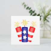 Invitation Trio de pétards pour 4 juillet (Debout devant)