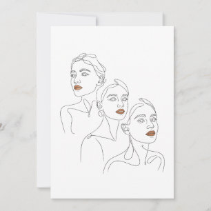 Invitation Trio Féminin en Ligne Art