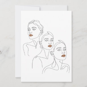 Invitation Trio Féminin en Ligne Art