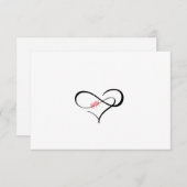 Invitation Triple H Infinity Heart (Devant / Derrière)