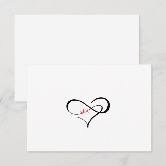 Invitation Triple H Infinity Heart (Devant / Derrière)