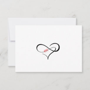 Invitation Triple H Infinity Heart