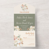 Invitation Triplée Mariage d'automne (À l'intérieur)