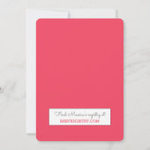 Invitation Triplet Mama Bird Baby shower volant (Dos)