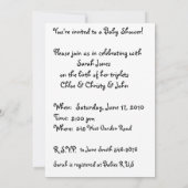 Invitation Triplet ours baby shower (Dos)