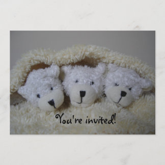 Invitation Triplet ours baby shower