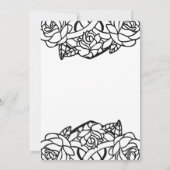 Invitation Triquetra Celtique Coeur noeud floral (Dos)