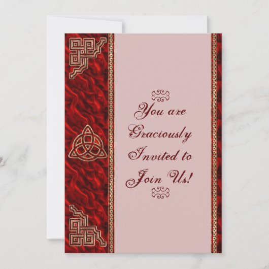Invitation Triquetra Red Silk (Devant)