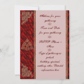 Invitation Triquetra Red Silk (Dos)