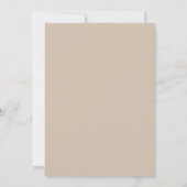Invitation Trisha Earthy Neutral Mariage moderne (Dos)