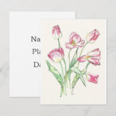 Invitation Triumph Tulips sur invitation. Choisissez votre ta (Devant / Derrière)