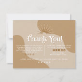 Invitation TRIXIE Retro Earth Tone Beige Business Merci (Devant)