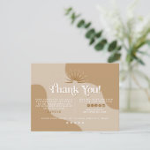 Invitation TRIXIE Retro Earth Tone Beige Business Merci (Debout devant)