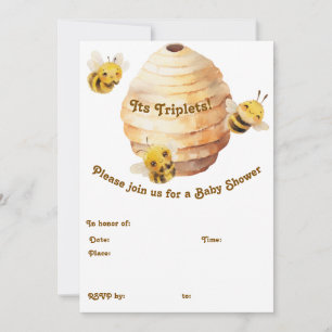 Invitation Trois Abeilles