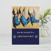 Invitation TROIS ANGELS EN BLEU, Sapphire (Debout devant)