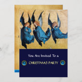 Invitation TROIS ANGELS EN BLEU, Sapphire (Devant / Derrière)