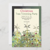 Invitation Trois arbres de Noël Trimming Party (Devant)