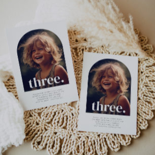 Invitation Trois Arches Photo Anniversaire