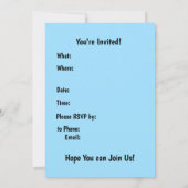 Invitation Trois Baseballs (Dos)