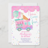 Invitation Trois Boules de Fun 3e Anniversaire (Devant)