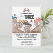 Invitation Trois - Camion Monster 3e anniversaire (Debout devant)