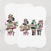 Invitation Trois casse-noix de Noël (Devant / Derrière)