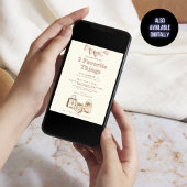 Invitation Trois choses préférées Cream Galentines Party