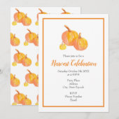 Invitation 'Trois Citrouilles (Devant / Derrière)