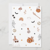 Invitation Trois Esprit Éffrayant Cute Super Halloween 3ème (Dos)